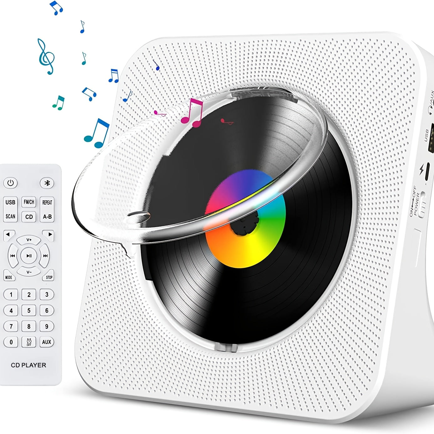 NNETM Portable CD Boombox with USB and FM Radio